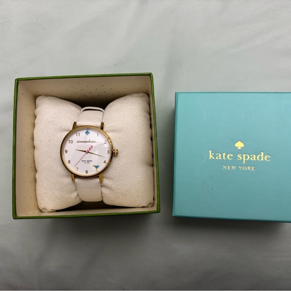 kate spade Accessories - NWT Kate Spade White “Somewhere” Metro Watch